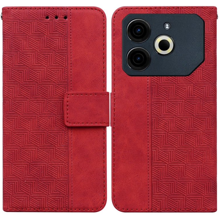 Geometric Embossed Leather Phone Case, For Tecno Pop 10 / Spark Go 2 4G, For Tecno Camon 40 Pro 4G, For Tecno Camon 40, For Tecno Pop 9 5G / Spark 30C 5G, For Tecno Camon 30S / Camon 30S Pro, For Tecno Spark 30 Pro, For Tecno Spark 30 4G               ...