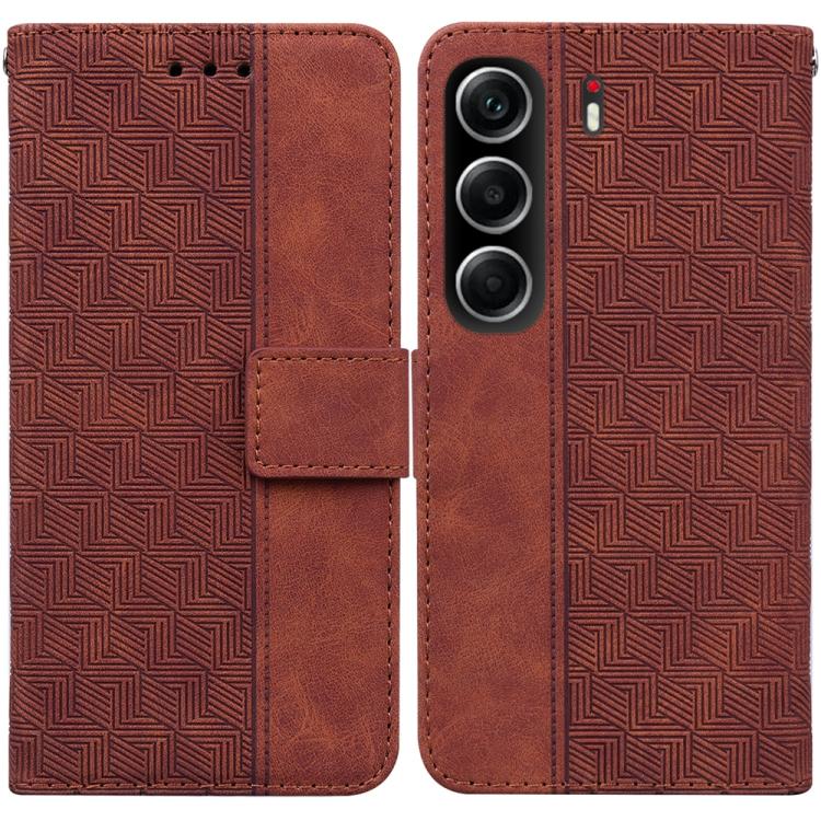 Geometric Embossed Leather Phone Case, For Tecno Pop 10 / Spark Go 2 4G, For Tecno Camon 40 Pro 4G, For Tecno Camon 40, For Tecno Pop 9 5G / Spark 30C 5G, For Tecno Camon 30S / Camon 30S Pro, For Tecno Spark 30 Pro, For Tecno Spark 30 4G               ...