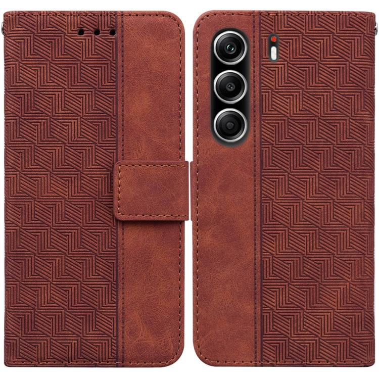 Geometric Embossed Leather Phone Case, For Tecno Pop 10 / Spark Go 2 4G, For Tecno Camon 40 Pro 4G, For Tecno Camon 40, For Tecno Pop 9 5G / Spark 30C 5G, For Tecno Camon 30S / Camon 30S Pro, For Tecno Spark 30 Pro, For Tecno Spark 30 4G               ...