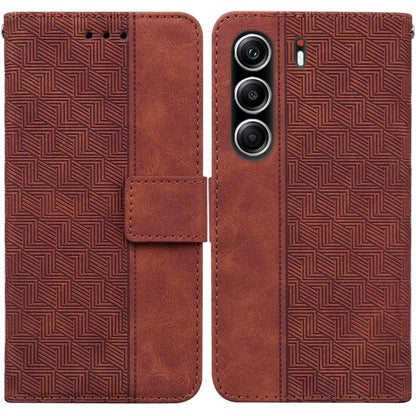 Geometric Embossed Leather Phone Case, For Tecno Pop 10 / Spark Go 2 4G, For Tecno Camon 40 Pro 4G, For Tecno Camon 40, For Tecno Pop 9 5G / Spark 30C 5G, For Tecno Camon 30S / Camon 30S Pro, For Tecno Spark 30 Pro, For Tecno Spark 30 4G               ...