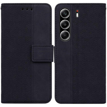 Geometric Embossed Leather Phone Case, For Tecno Pop 10 / Spark Go 2 4G, For Tecno Camon 40 Pro 4G, For Tecno Camon 40, For Tecno Pop 9 5G / Spark 30C 5G, For Tecno Camon 30S / Camon 30S Pro, For Tecno Spark 30 Pro, For Tecno Spark 30 4G               ...