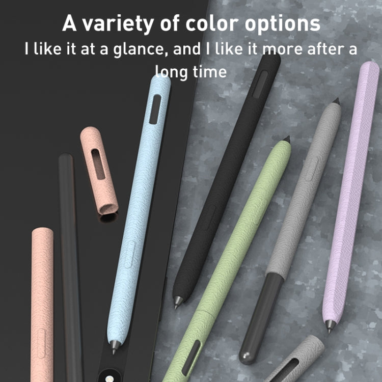 LOVE MEI Frosted Leather Texture Silicone Protective Pen Case, For Samsung Galaxy Tab S7, For Samsung Galaxy Tab S6 Lite