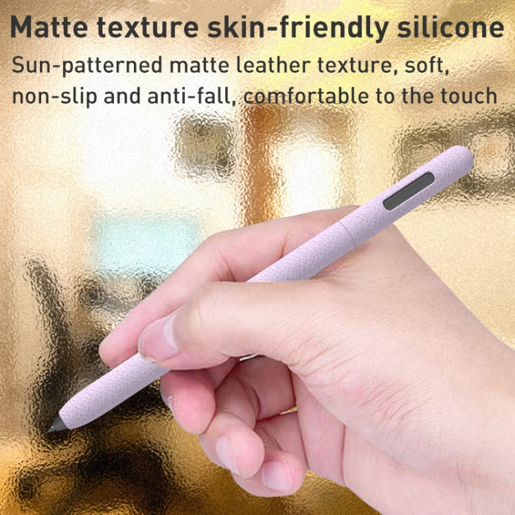 LOVE MEI Frosted Leather Texture Silicone Protective Pen Case, For Samsung Galaxy Tab S7, For Samsung Galaxy Tab S6 Lite