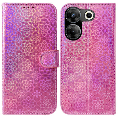 Colorful Magnetic Buckle Leather Phone Case, For Tecno Pova Neo 3, For Tecno Camon 20 Pro 4G / 20