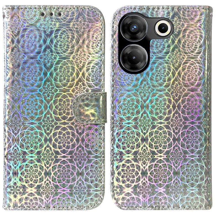 Colorful Magnetic Buckle Leather Phone Case, For Tecno Pova Neo 3, For Tecno Camon 20 Pro 4G / 20