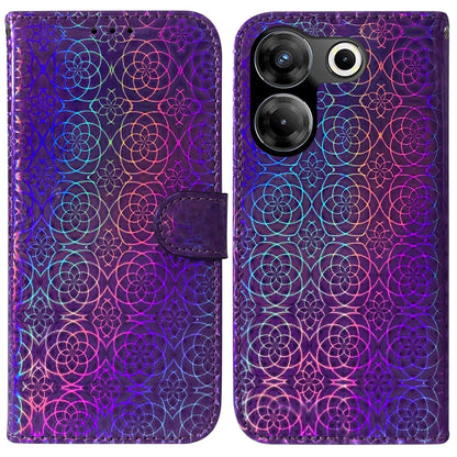 Colorful Magnetic Buckle Leather Phone Case, For Tecno Pova Neo 3, For Tecno Camon 20 Pro 4G / 20