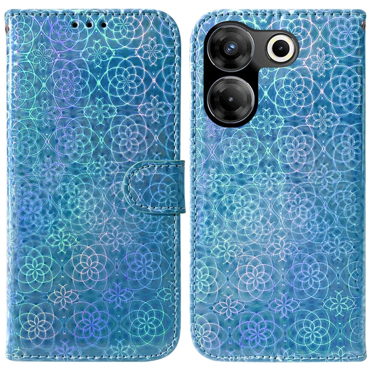 Colorful Magnetic Buckle Leather Phone Case, For Tecno Pova Neo 3, For Tecno Camon 20 Pro 4G / 20