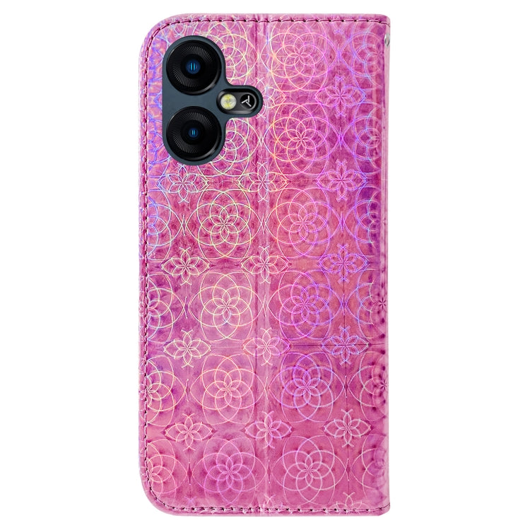 Colorful Magnetic Buckle Leather Phone Case, For Tecno Pova Neo 3, For Tecno Camon 20 Pro 4G / 20
