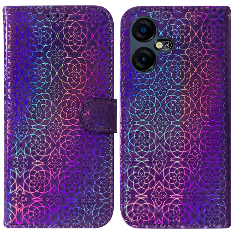 Colorful Magnetic Buckle Leather Phone Case, For Tecno Pova Neo 3, For Tecno Camon 20 Pro 4G / 20