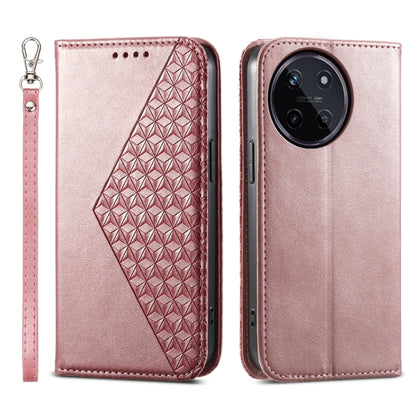 Cubic Grid Calf Texture Magnetic Leather Phone Case, For Realme C100 4G, For Realme 16 5G, For Realme C85 5G / Realme 15x 5G, For Realme C85 Pro 4G, For Realme 14 Pro+, For Realme 14 Pro, For Realme C75 / Realme 14x, For Realme 13+                     ...