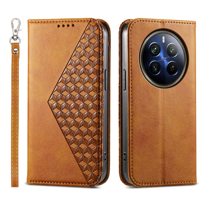 Cubic Grid Calf Texture Magnetic Leather Phone Case, For Realme C100 4G, For Realme 16 5G, For Realme C85 5G / Realme 15x 5G, For Realme C85 Pro 4G, For Realme 14 Pro+, For Realme 14 Pro, For Realme C75 / Realme 14x, For Realme 13+                     ...
