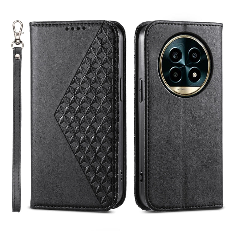 Cubic Grid Calf Texture Magnetic Leather Phone Case, For Realme C100 4G, For Realme 16 5G, For Realme C85 5G / Realme 15x 5G, For Realme C85 Pro 4G, For Realme 14 Pro+, For Realme 14 Pro, For Realme C75 / Realme 14x, For Realme 13+                     ...