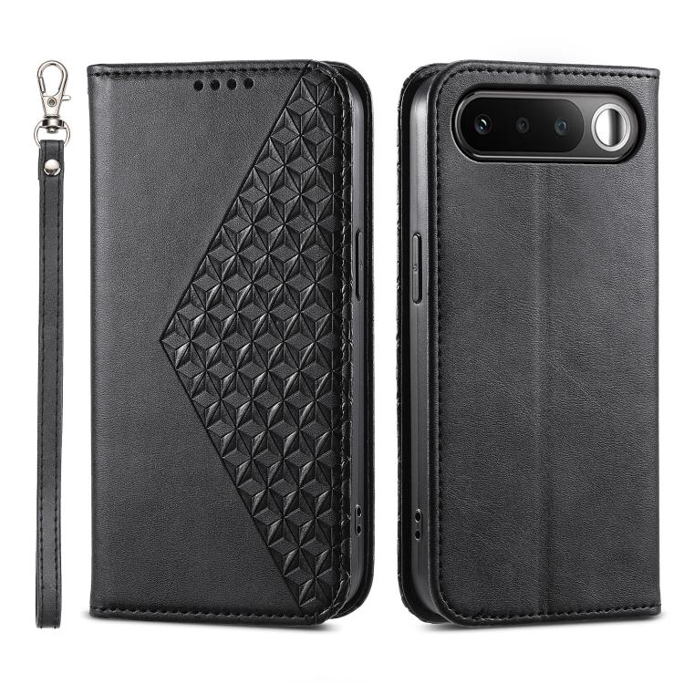 Cubic Grid Calf Texture Magnetic Leather Phone Case, For Realme C100 4G, For Realme 16 5G, For Realme C85 5G / Realme 15x 5G, For Realme C85 Pro 4G, For Realme 14 Pro+, For Realme 14 Pro, For Realme C75 / Realme 14x, For Realme 13+                     ...