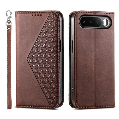 Cubic Grid Calf Texture Magnetic Leather Phone Case, For Realme C100 4G, For Realme 16 5G, For Realme C85 5G / Realme 15x 5G, For Realme C85 Pro 4G, For Realme 14 Pro+, For Realme 14 Pro, For Realme C75 / Realme 14x, For Realme 13+                     ...