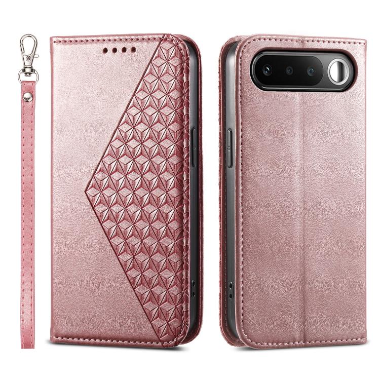 Cubic Grid Calf Texture Magnetic Leather Phone Case, For Realme C100 4G, For Realme 16 5G, For Realme C85 5G / Realme 15x 5G, For Realme C85 Pro 4G, For Realme 14 Pro+, For Realme 14 Pro, For Realme C75 / Realme 14x, For Realme 13+                     ...