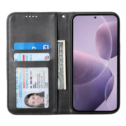Cubic Grid Calf Texture Magnetic Leather Phone Case, For Realme C100 4G, For Realme 16 5G, For Realme C85 5G / Realme 15x 5G, For Realme C85 Pro 4G, For Realme 14 Pro+, For Realme 14 Pro, For Realme C75 / Realme 14x, For Realme 13+                     ...