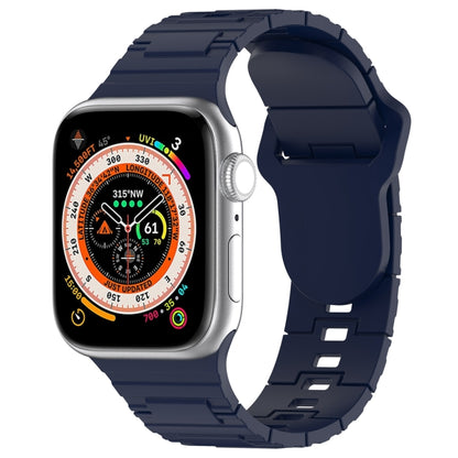 Square Buckle Armor Style Silicone Watch Band, For Apple Watch 3 42mm, For Apple Watch 2 42mm, For Apple Watch 2 38mm, For Apple Watch 42mm, For Apple Watch 38mm, For Apple Watch Ultra 2 49mm