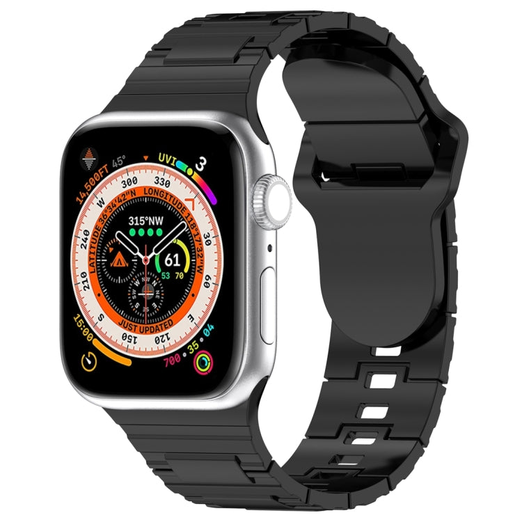 Square Buckle Armor Style Silicone Watch Band, For Apple Watch 3 42mm, For Apple Watch 2 42mm, For Apple Watch 2 38mm, For Apple Watch 42mm, For Apple Watch 38mm, For Apple Watch Ultra 2 49mm