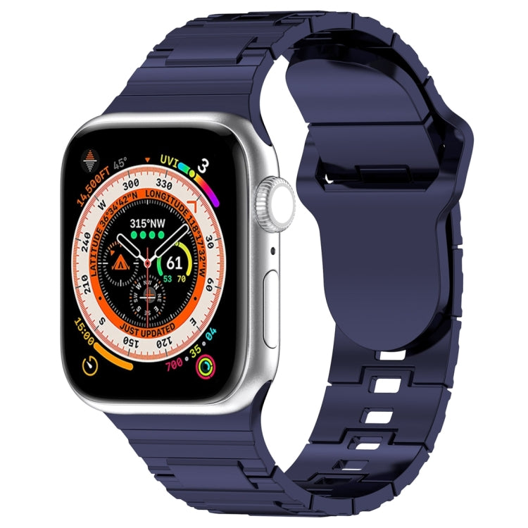 Square Buckle Armor Style Silicone Watch Band, For Apple Watch 3 42mm, For Apple Watch 2 42mm, For Apple Watch 2 38mm, For Apple Watch 42mm, For Apple Watch 38mm, For Apple Watch Ultra 2 49mm