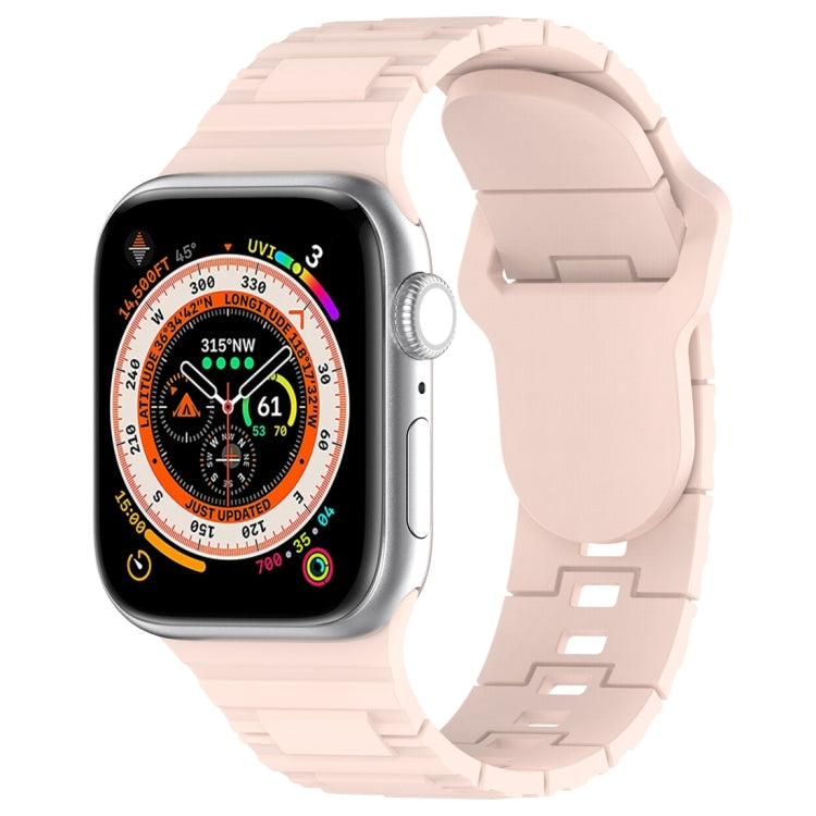 Square Buckle Armor Style Silicone Watch Band, For Apple Watch 3 42mm, For Apple Watch 2 42mm, For Apple Watch 2 38mm, For Apple Watch 42mm, For Apple Watch 38mm, For Apple Watch Ultra 2 49mm
