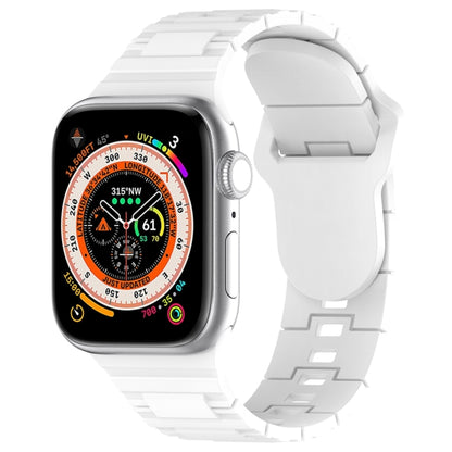 Square Buckle Armor Style Silicone Watch Band, For Apple Watch 3 42mm, For Apple Watch 2 42mm, For Apple Watch 2 38mm, For Apple Watch 42mm, For Apple Watch 38mm, For Apple Watch Ultra 2 49mm