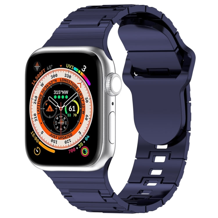 Square Buckle Armor Style Silicone Watch Band, For Apple Watch 3 42mm, For Apple Watch 2 42mm, For Apple Watch 2 38mm, For Apple Watch 42mm, For Apple Watch 38mm, For Apple Watch Ultra 2 49mm