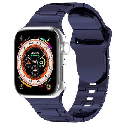 Square Buckle Armor Style Silicone Watch Band, For Apple Watch 3 42mm, For Apple Watch 2 42mm, For Apple Watch 2 38mm, For Apple Watch 42mm, For Apple Watch 38mm, For Apple Watch Ultra 2 49mm