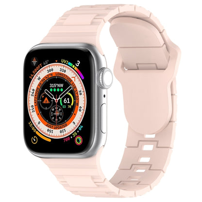 Square Buckle Armor Style Silicone Watch Band, For Apple Watch 3 42mm, For Apple Watch 2 42mm, For Apple Watch 2 38mm, For Apple Watch 42mm, For Apple Watch 38mm, For Apple Watch Ultra 2 49mm