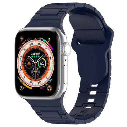 Square Buckle Armor Style Silicone Watch Band, For Apple Watch 3 42mm, For Apple Watch 2 42mm, For Apple Watch 2 38mm, For Apple Watch 42mm, For Apple Watch 38mm, For Apple Watch Ultra 2 49mm