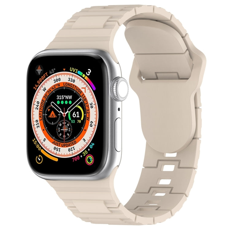 Square Buckle Armor Style Silicone Watch Band, For Apple Watch 3 42mm, For Apple Watch 2 42mm, For Apple Watch 2 38mm, For Apple Watch 42mm, For Apple Watch 38mm, For Apple Watch Ultra 2 49mm