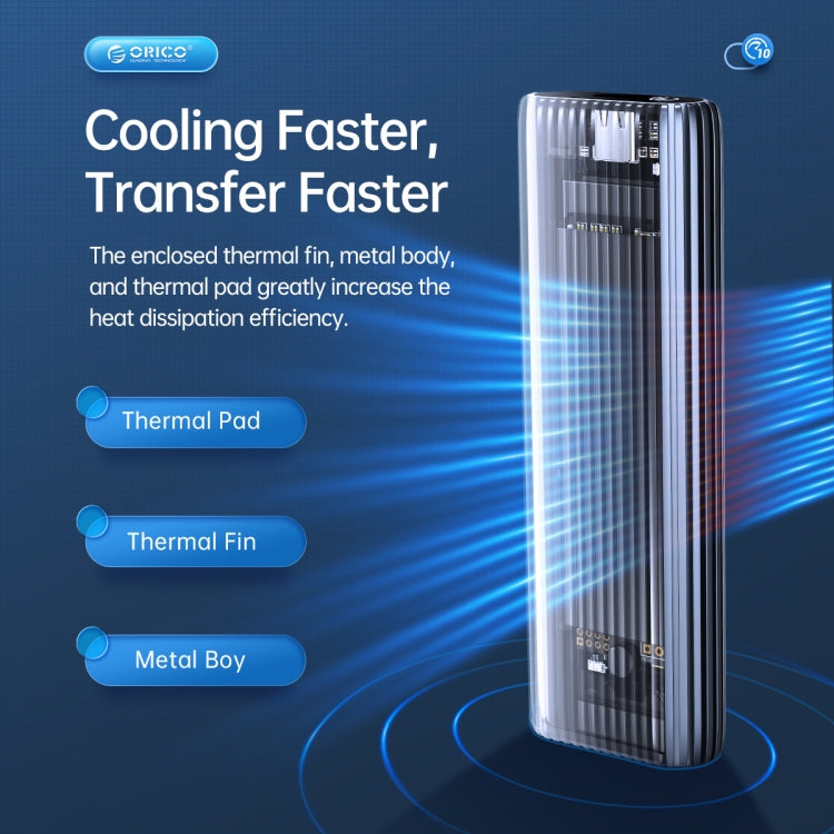 ORICO AM2C3-G2 M.2 NVME SSD Enclosure, AM2C3-G2