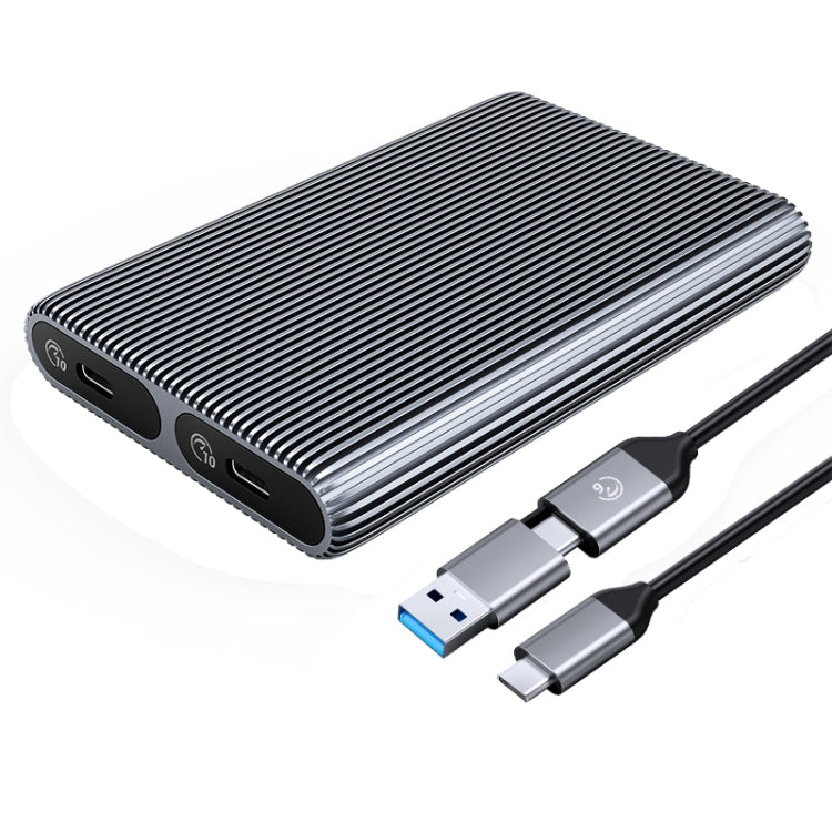 ORICO AM2C3-2N Dual-bay M.2 NVME + NVME SSD Enclosure, AM2C3-2N