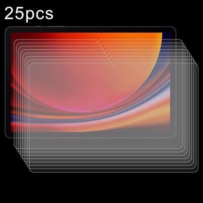 25pcs 9H 0.3mm Explosion-proof Tempered Glass Film, For Galaxy Tab S12+ 12.4 inch, For Galaxy Tab S12 Ultra 14.6 inch, For Samsung Galaxy Tab S11 Ultra 14.6, For Samsung Galaxy Tab S10 FE+ 13.1, For Samsung Galaxy Tab S10 Ultra 14.6                    ...