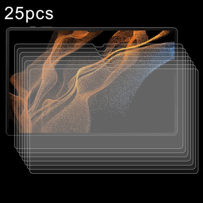 25pcs 9H 0.3mm Explosion-proof Tempered Glass Film, For Galaxy Tab S12+ 12.4 inch, For Galaxy Tab S12 Ultra 14.6 inch, For Samsung Galaxy Tab S11 Ultra 14.6, For Samsung Galaxy Tab S10 FE+ 13.1, For Samsung Galaxy Tab S10 Ultra 14.6                    ...