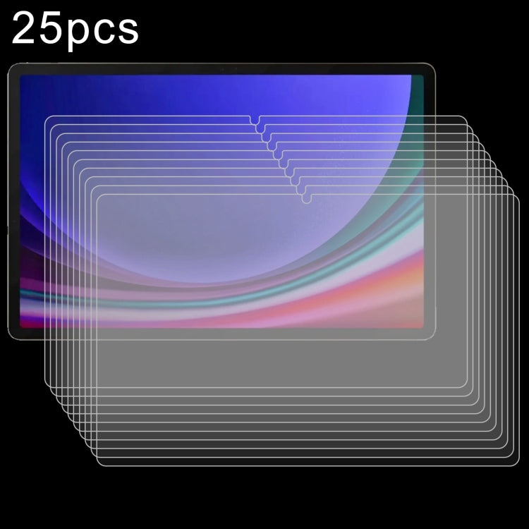 25pcs 9H 0.3mm Explosion-proof Tempered Glass Film, For Galaxy Tab S12+ 12.4 inch, For Galaxy Tab S12 Ultra 14.6 inch, For Samsung Galaxy Tab S11 Ultra 14.6, For Samsung Galaxy Tab S10 FE+ 13.1, For Samsung Galaxy Tab S10 Ultra 14.6                    ...