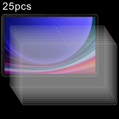 25pcs 9H 0.3mm Explosion-proof Tempered Glass Film, For Galaxy Tab S12+ 12.4 inch, For Galaxy Tab S12 Ultra 14.6 inch, For Samsung Galaxy Tab S11 Ultra 14.6, For Samsung Galaxy Tab S10 FE+ 13.1, For Samsung Galaxy Tab S10 Ultra 14.6                    ...