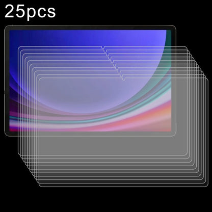 25pcs 9H 0.3mm Explosion-proof Tempered Glass Film, For Galaxy Tab S12+ 12.4 inch, For Galaxy Tab S12 Ultra 14.6 inch, For Samsung Galaxy Tab S11 Ultra 14.6, For Samsung Galaxy Tab S10 FE+ 13.1, For Samsung Galaxy Tab S10 Ultra 14.6                    ...