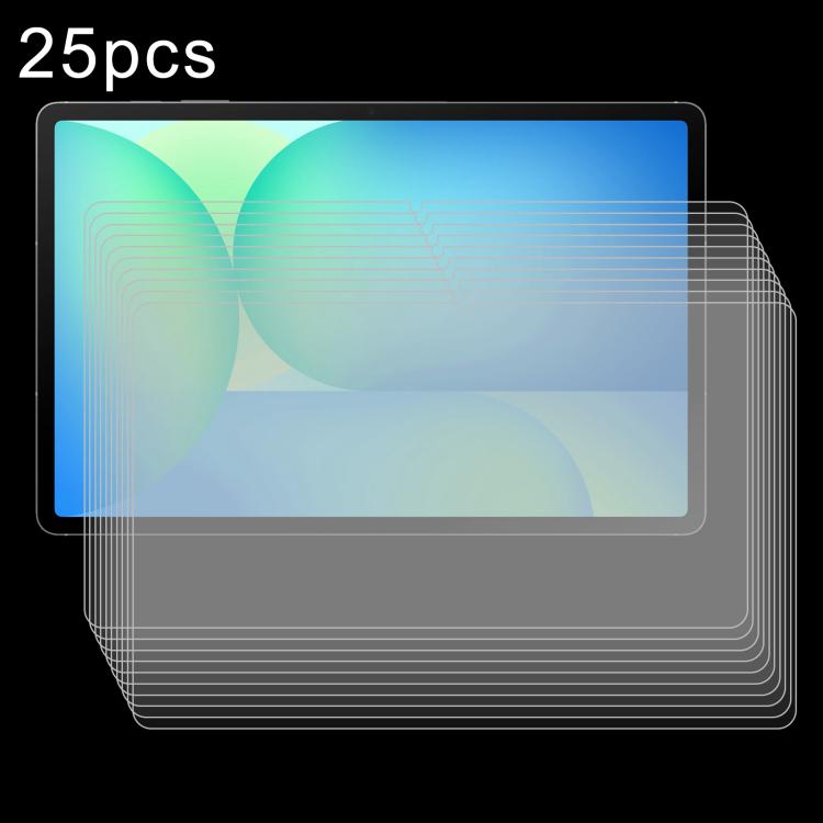 25pcs 9H 0.3mm Explosion-proof Tempered Glass Film, For Galaxy Tab S12+ 12.4 inch, For Galaxy Tab S12 Ultra 14.6 inch, For Samsung Galaxy Tab S11 Ultra 14.6, For Samsung Galaxy Tab S10 FE+ 13.1, For Samsung Galaxy Tab S10 Ultra 14.6                    ...