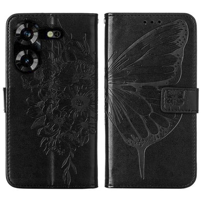 Embossed Butterfly Leather Phone Case, For Tecno Pova 5 4G / LH7N, For Tecno Spark 10 5G / K18, For Tecno Spark 10C / K15Q, For Tecno Spark 10 4G / K15K, For Tecno Spark 10 Pro / Ki7