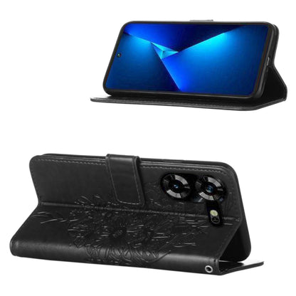 Embossed Butterfly Leather Phone Case, For Tecno Pova 5 4G / LH7N, For Tecno Spark 10 5G / K18, For Tecno Spark 10C / K15Q, For Tecno Spark 10 4G / K15K, For Tecno Spark 10 Pro / Ki7