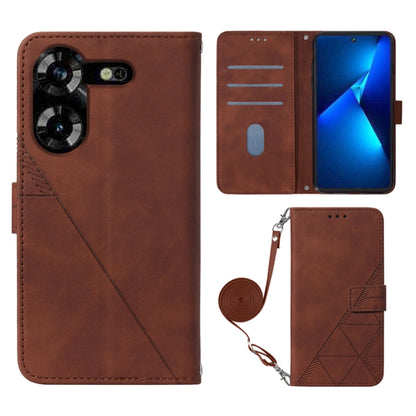 Crossbody 3D Embossed Flip Leather Phone Case, For Tecno Camon 50 4G / CN5, For Tecno Spark Slim 5G, For Tecno Pop 10, For Tecno Camon 40 Pro 4G, For Tecno Camon 40 Premier, For Tecno Camon 40 4G, For Tecno Spark 30 5G / Pova 6 Neo 5G                  ...
