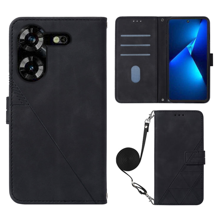 Crossbody 3D Embossed Flip Leather Phone Case, For Tecno Camon 50 4G / CN5, For Tecno Spark Slim 5G, For Tecno Pop 10, For Tecno Camon 40 Pro 4G, For Tecno Camon 40 Premier, For Tecno Camon 40 4G, For Tecno Spark 30 5G / Pova 6 Neo 5G                  ...