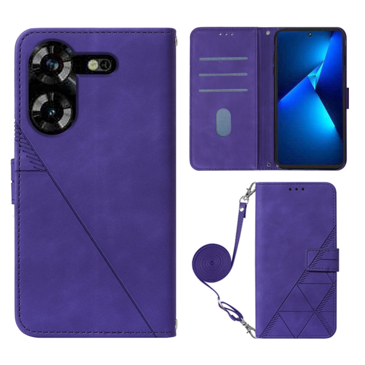 Crossbody 3D Embossed Flip Leather Phone Case, For Tecno Camon 50 4G / CN5, For Tecno Spark Slim 5G, For Tecno Pop 10, For Tecno Camon 40 Pro 4G, For Tecno Camon 40 Premier, For Tecno Camon 40 4G, For Tecno Spark 30 5G / Pova 6 Neo 5G                  ...