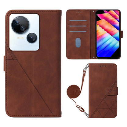 Crossbody 3D Embossed Flip Leather Phone Case, For Tecno Camon 50 4G / CN5, For Tecno Spark Slim 5G, For Tecno Pop 10, For Tecno Camon 40 Pro 4G, For Tecno Camon 40 Premier, For Tecno Camon 40 4G, For Tecno Spark 30 5G / Pova 6 Neo 5G                  ...