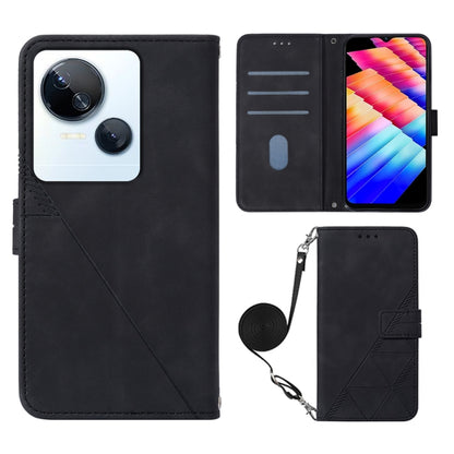 Crossbody 3D Embossed Flip Leather Phone Case, For Tecno Camon 50 4G / CN5, For Tecno Spark Slim 5G, For Tecno Pop 10, For Tecno Camon 40 Pro 4G, For Tecno Camon 40 Premier, For Tecno Camon 40 4G, For Tecno Spark 30 5G / Pova 6 Neo 5G                  ...