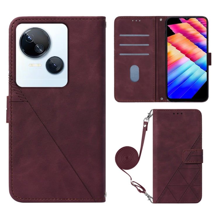 Crossbody 3D Embossed Flip Leather Phone Case, For Tecno Camon 50 4G / CN5, For Tecno Spark Slim 5G, For Tecno Pop 10, For Tecno Camon 40 Pro 4G, For Tecno Camon 40 Premier, For Tecno Camon 40 4G, For Tecno Spark 30 5G / Pova 6 Neo 5G                  ...