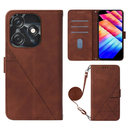 Crossbody 3D Embossed Flip Leather Phone Case, For Tecno Camon 50 4G / CN5, For Tecno Spark Slim 5G, For Tecno Pop 10, For Tecno Camon 40 Pro 4G, For Tecno Camon 40 Premier, For Tecno Camon 40 4G, For Tecno Spark 30 5G / Pova 6 Neo 5G                  ...