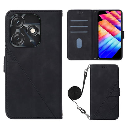 Crossbody 3D Embossed Flip Leather Phone Case, For Tecno Camon 50 4G / CN5, For Tecno Spark Slim 5G, For Tecno Pop 10, For Tecno Camon 40 Pro 4G, For Tecno Camon 40 Premier, For Tecno Camon 40 4G, For Tecno Spark 30 5G / Pova 6 Neo 5G                  ...