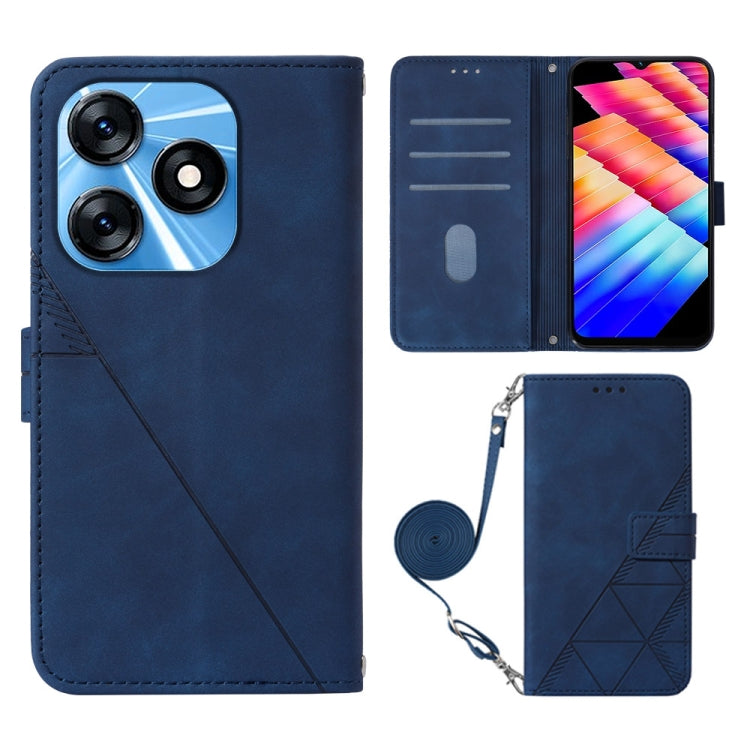 Crossbody 3D Embossed Flip Leather Phone Case, For Tecno Camon 50 4G / CN5, For Tecno Spark Slim 5G, For Tecno Pop 10, For Tecno Camon 40 Pro 4G, For Tecno Camon 40 Premier, For Tecno Camon 40 4G, For Tecno Spark 30 5G / Pova 6 Neo 5G                  ...