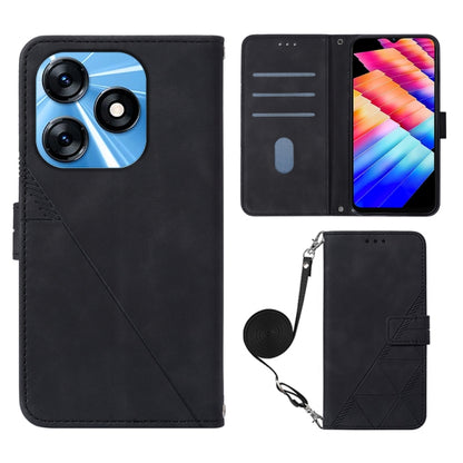 Crossbody 3D Embossed Flip Leather Phone Case, For Tecno Camon 50 4G / CN5, For Tecno Spark Slim 5G, For Tecno Pop 10, For Tecno Camon 40 Pro 4G, For Tecno Camon 40 Premier, For Tecno Camon 40 4G, For Tecno Spark 30 5G / Pova 6 Neo 5G                  ...